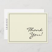 シンプル&ベーシック「ありがとう!」ポストカード ポストカード (正面/裏面)