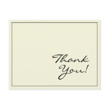 シンプル＆ベーシック「ありがとう！」ポストカード