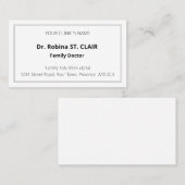 シンプル、ベーシック、プレーン名刺 名刺 (正面/裏面)