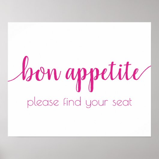 シンプル |ホットピンク任意のイベント記号 ポスター (正面)