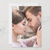 シンプル ボタニカル モノグラム フォト ウェディング インビテ 招待状 (裏面)