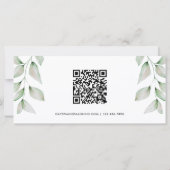 シンプル ボタニカル リーフ ギフト券 (裏面)