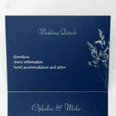 シンプル ボタニカル, 3つ折りレター  招待状 (内部最初)