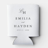 シンプル・ボヘミアン・ミニマリストの結婚式 缶クーラー (裏面)