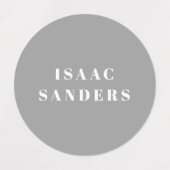 シンプル・ボホレインボー防水衣料 ラベル (デザイン1)