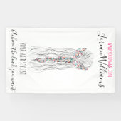 シンプル ボーホー ウェディング ヘア スタイリスト ロマンチック フラワー 横断幕 (横)