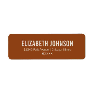 シンプル ボーホー テラコッタ タイポグラフィー ウェディング アドレス ラベル