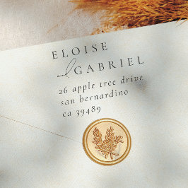 シンプル ボーホー モダン ミニマル ウェディング 返信住所 ラバースタンプ