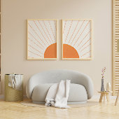 シンプル ボーホ サンシャイン ポスター