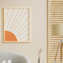 シンプル ボーホ サンシャイン ポスター