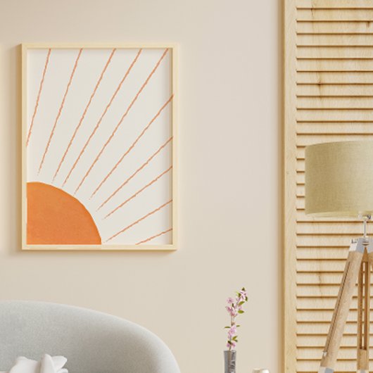 シンプル ボーホ サンシャイン ポスター