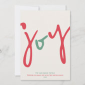 シンプル ボールド フォト ジョイ シーズンカード (正面)