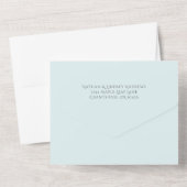 シンプル ボールド ヴィンテージアクア オールインワン招待状 (裏面)