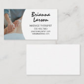シンプル | マッサージセラピスト 名刺 (正面/裏面)