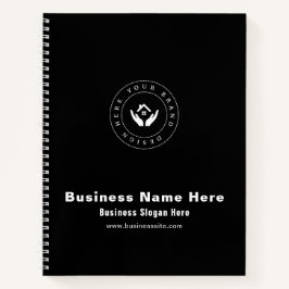 シンプル ミニマリスト カラー 名前 | カスタム ロゴ & テキスト ノートブック