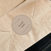 シンプル ミニマリスト ダンボール クラフト キャンドル パッケージ ラウンドシール