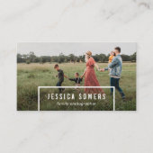 シンプル ミニマリスト フォト 写真家 名刺 (正面)