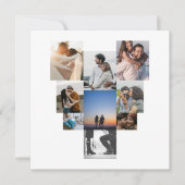 シンプル ミニマリスト 写真付き 結婚1周年記念 カード (正面)