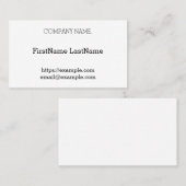 シンプル・ミニマリスト 名刺 (正面/裏面)