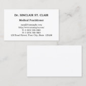 シンプル、ミニマリスト、基本的な名刺 名刺 (正面/裏面)