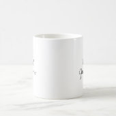 シンプル ミニマリスト 将来のミセス コーヒーマグカップ (中央)