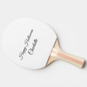 シンプル.ミニマルかわいこちゃん名前の追加ベビーハッピーハローウィン 卓球ラケット (横)