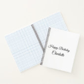 シンプル.ミニマルかわいこちゃん名前の追加ベビーハッピーバースデー ノートブック (内部)