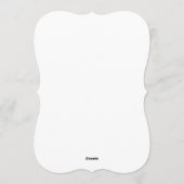 シンプル ミニマルなクリスマスツリー ホリデーパーティー シーズンカード (裏面)