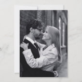 シンプル&ミニマルタイポグラフィフォト結婚ズ 招待状 (裏面)