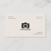 シンプル&ミニマル写真家 名刺 (正面)