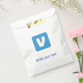 シンプル ミニマル あなたのテキストを追加 フォト クリスマス フェイバーバッグ (封をした状態)