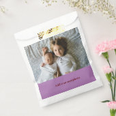 シンプル ミニマル あなたの写真を追加して テキスト クリスマス     フェイバーバッグ (封をした状態)