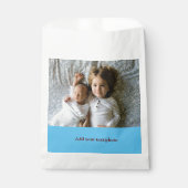 シンプル ミニマル あなたの写真を追加 テキスト クリスマス     F フェイバーバッグ (正面)