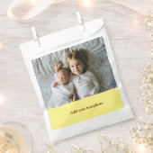 シンプル ミニマル あなたの写真を追加 テキスト クリスマス     F フェイバーバッグ (クリップ留めされた状態)