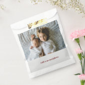 シンプル ミニマル あなたの写真を追加 テキスト クリスマス     F フェイバーバッグ (封をした状態)