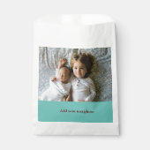 シンプル ミニマル あなたの写真を追加 テキスト クリスマス     F フェイバーバッグ (正面)