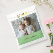 シンプル ミニマル あなたの写真を追加 テキスト クリスマス     F フェイバーバッグ (封をした状態)