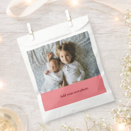 シンプル ミニマル あなたの写真を追加 テキスト クリスマス     F フェイバーバッグ