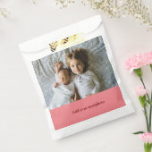 シンプル ミニマル あなたの写真を追加 テキスト クリスマス     F フェイバーバッグ (封をした状態)