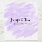 シンプル ミニマル お名前 カスタム ウェディング ユニティ ワインラベル (シングルラベル)