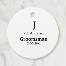シンプル ミニマル お名前 カスタム ブライズメン フェイバータグ