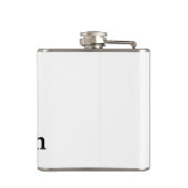 シンプル ミニマル お名前 カスタム ブライズメン フラスク (裏面)