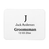シンプル ミニマル お名前 カスタム ブライズメン マグネット (横)