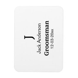 シンプル ミニマル お名前 カスタム ブライズメン マグネット