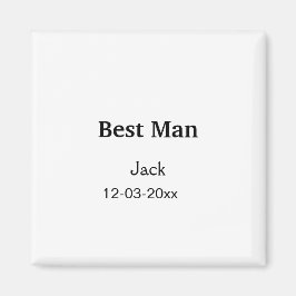 シンプル ミニマル お名前 カスタム ベストマン マグネット