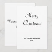 シンプル ミニマル お好きな文字を入れて クリスマス 名入れ可能 (正面/裏面)