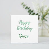 シンプル ミニマル お誕生日おめでとう 名前を入力 (スタンド正面)