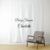 シンプル ミニマル。かわいい 赤ちゃんの名前 ベビーシャワー テンプレート タペストリー (インサイチュ)