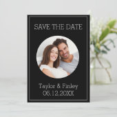 シンプル ミニマル エレガント オーダーメイド フォト ウェディング 招待状 (スタンド正面)