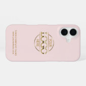 シンプル ミニマル オリジナル ビジネス 企業 ロゴ iPhone 16ケース (裏面横)